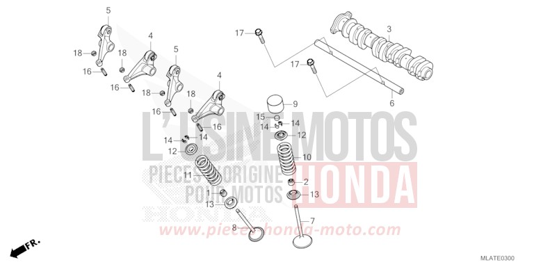 ARBRE A CAMES/SOUPAPE de CMX 1100 "Rebel" IRIDIUM GRAY METALLIC (NHC65) de 2026